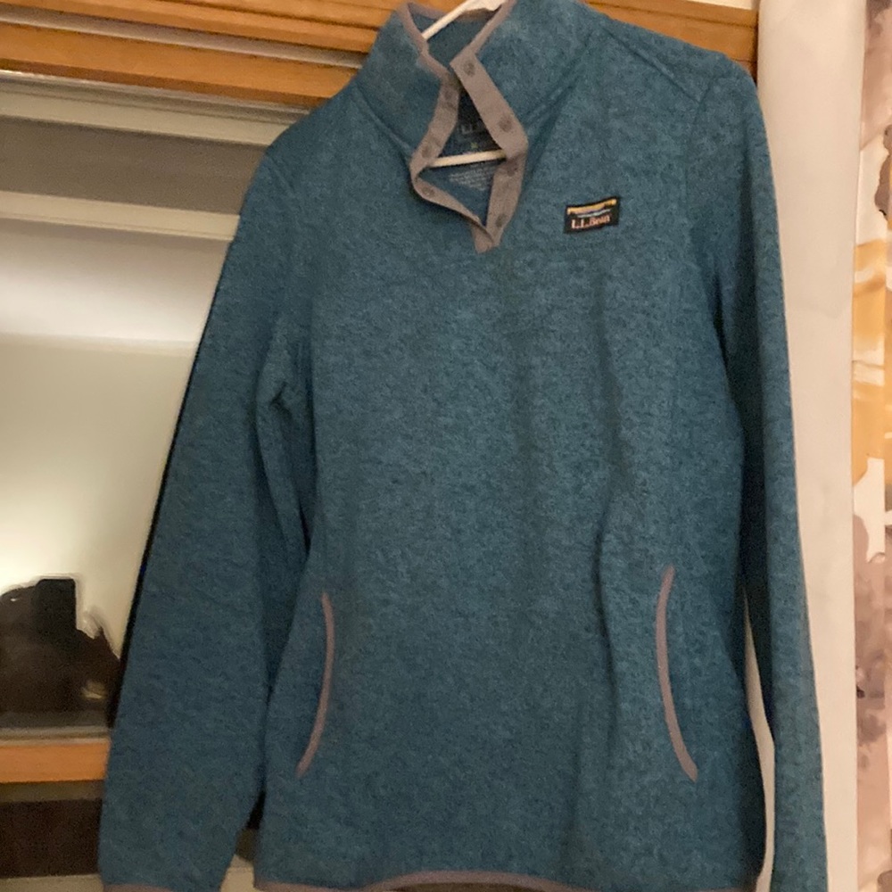 LL Bean sweater fleece.